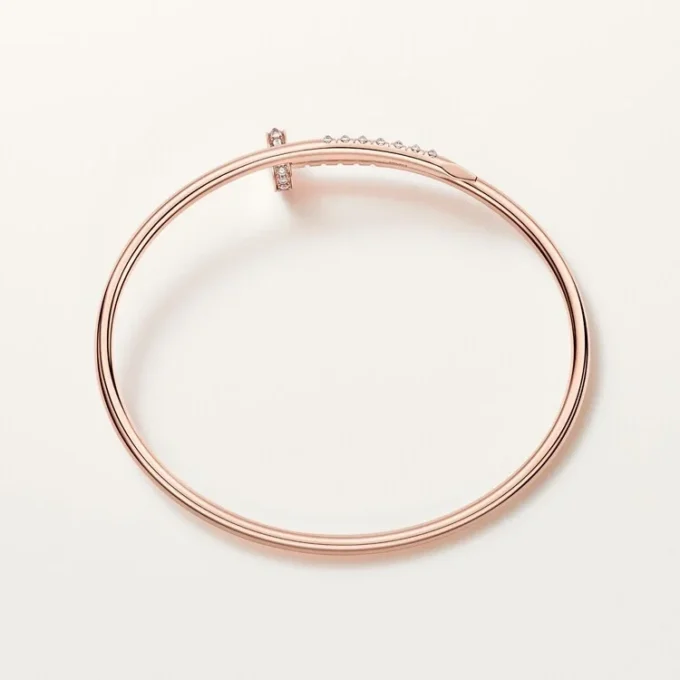Juste Un Clou-armband, klein model, omgekeerd gezette diamanten