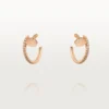 Juste Un Clou diamanten hoepeloorbellen, roségoud | Cartier Us