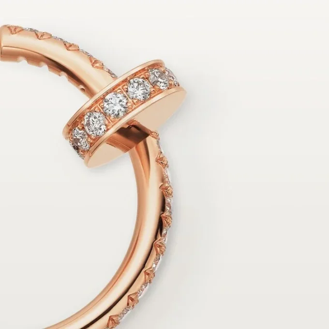 Juste Un Clou diamanten hoepeloorbellen, roségoud | Cartier Us