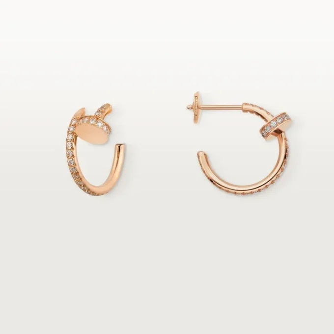 Juste Un Clou diamanten hoepeloorbellen, roségoud | Cartier Us