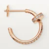Juste Un Clou diamanten hoepeloorbellen, roségoud | Cartier Us