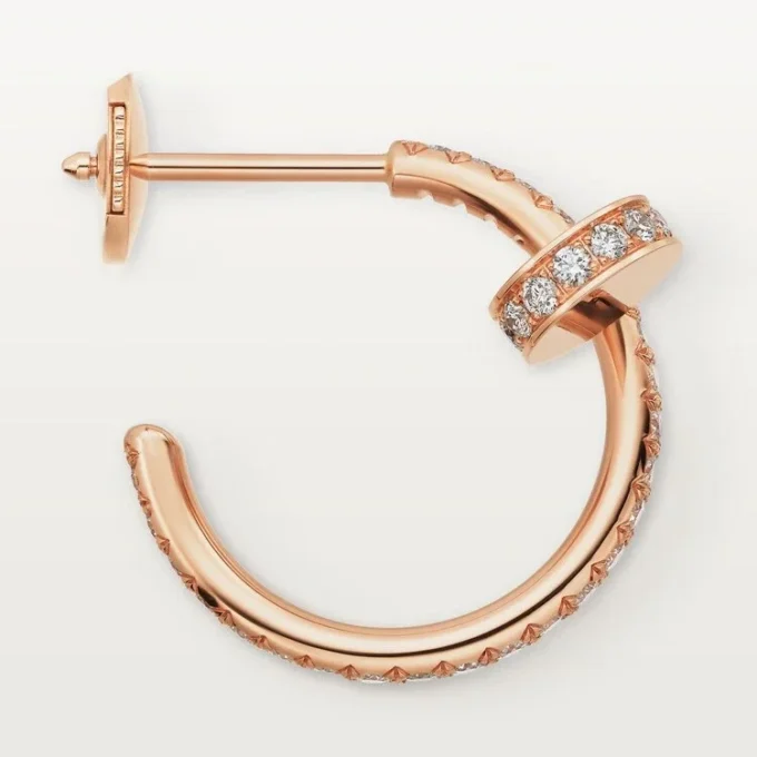 Juste Un Clou diamanten hoepeloorbellen, roségoud | Cartier Us