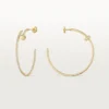 Juste Un Clou Hoop-oorbellen, groot model, bezet