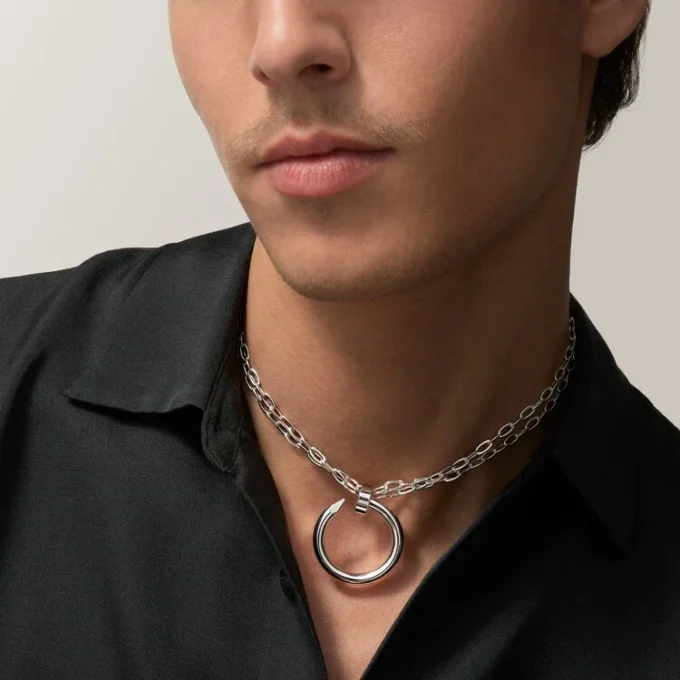 Juste Un Clou lange ketting, multiwear, extra groot model