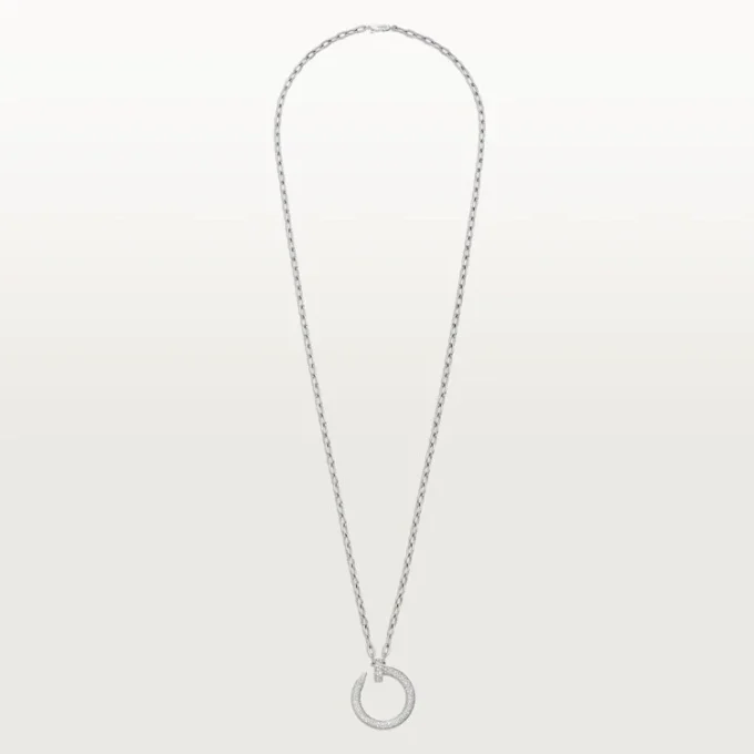 Juste Un Clou lange ketting, multiwear, extra groot model, bezet