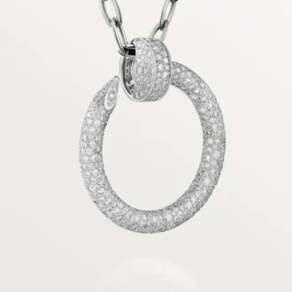 Juste Un Clou lange ketting, multiwear, extra groot model, bezet