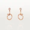 Juste Un Clou-oorbellen, dubbel, diamanten
