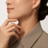 Juste Un Clou-oorbellen, dubbel, diamanten
