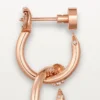 Juste Un Clou-oorbellen, dubbel, diamanten