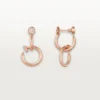 Juste Un Clou-oorbellen, dubbel, diamanten