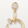 Juste Un Clou-oorbellen, dubbel, diamanten