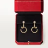 Juste Un Clou-oorbellen, dubbel, diamanten