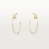 Juste Un Clou-oorbellen – geelgoud, diamanten – Cartier