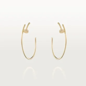 Juste Un Clou-oorbellen – geelgoud, diamanten – Cartier
