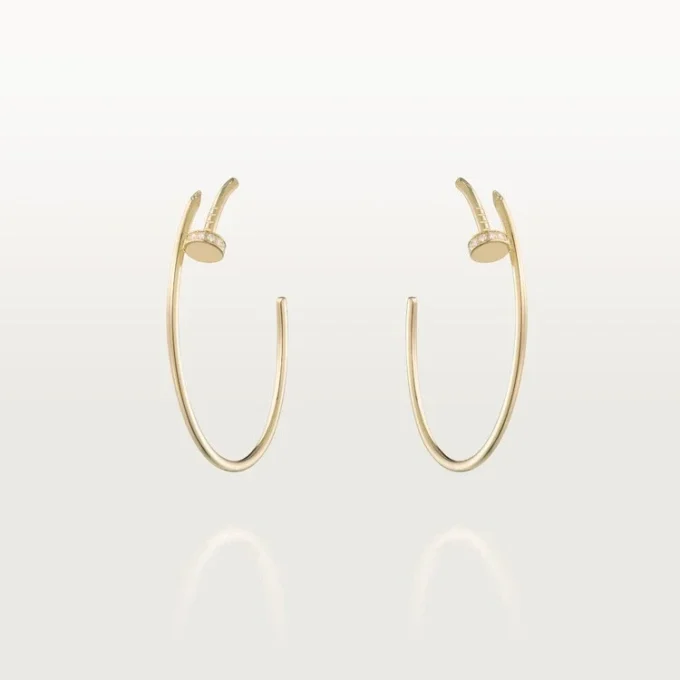 Juste Un Clou-oorbellen – geelgoud, diamanten – Cartier