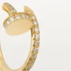 Juste Un Clou-oorbellen – geelgoud, diamanten – Cartier