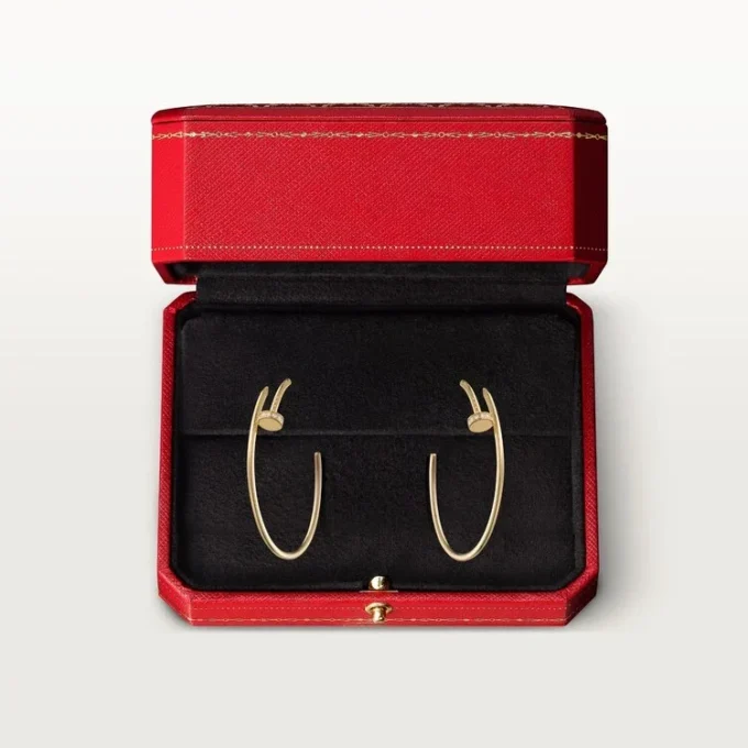 Juste Un Clou-oorbellen – geelgoud, diamanten – Cartier