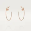 Juste Un Clou-oorbellen – Roségoud, diamanten – Cartier
