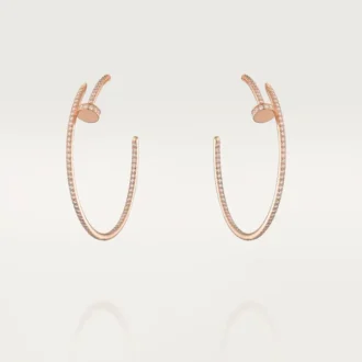 Juste Un Clou-oorbellen – Roségoud, diamanten – Cartier