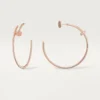 Juste Un Clou-oorbellen – Roségoud, diamanten – Cartier