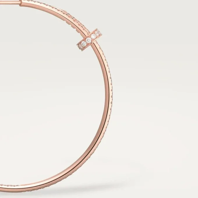 Juste Un Clou-oorbellen – Roségoud, diamanten – Cartier