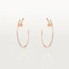 Juste Un Clou-oorbellen – Roze goud, diamanten – Cartier