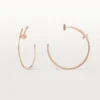 Juste Un Clou-oorbellen – Roze goud, diamanten – Cartier