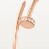 Juste Un Clou-oorbellen – Roze goud, diamanten – Cartier