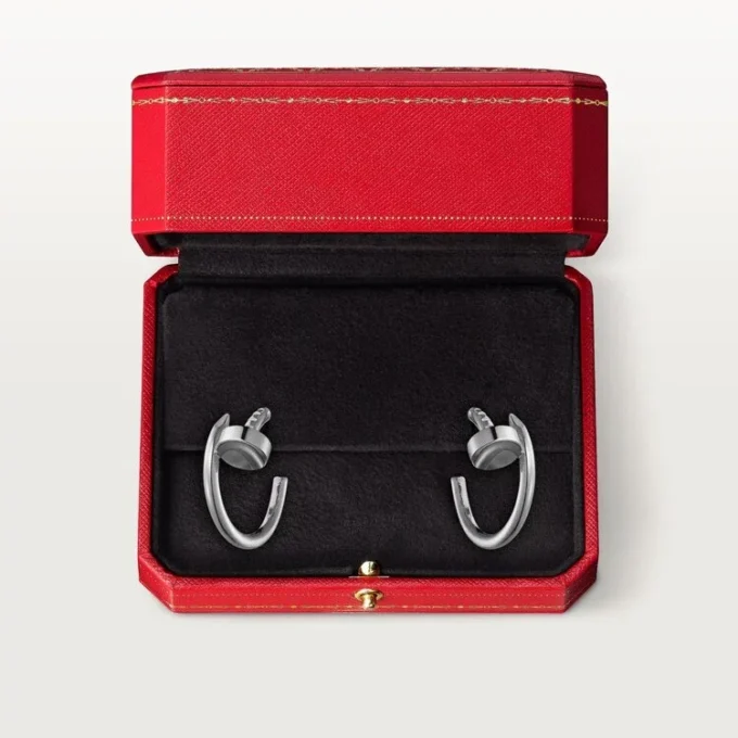 Juste Un Clou-oorbellen – Witgoud – Cartier