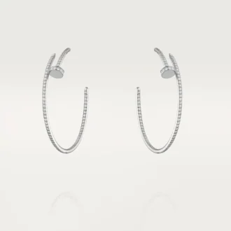 Juste Un Clou-oorbellen – Witgoud, diamanten – Cartier