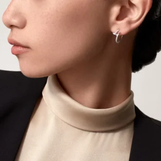 Juste Un Clou-oorbellen – Witgoud, diamanten – Cartier