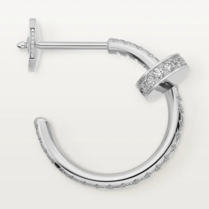 Juste Un Clou-oorbellen – Witgoud, diamanten – Cartier