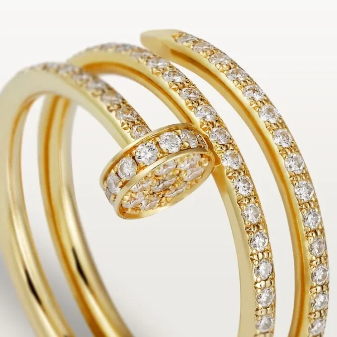 Juste Un Clou-ring – geelgoud, diamanten – Cartier
