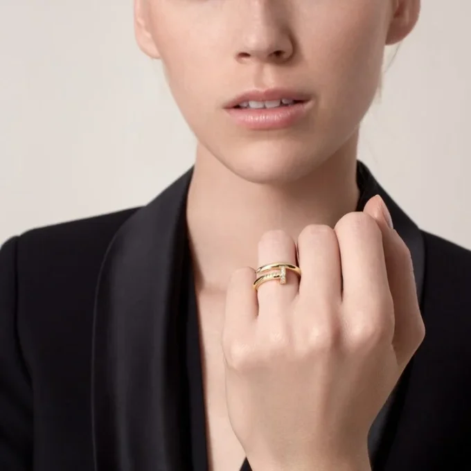 Juste Un Clou-ring – geelgoud, diamanten – Cartier
