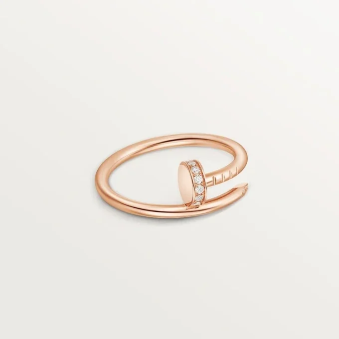 Juste Un Clou-ring, klein model, diamanten
