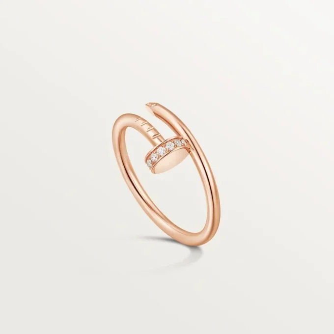 Juste Un Clou-ring, klein model, diamanten