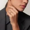 Juste Un Clou-ring, klein model, diamanten