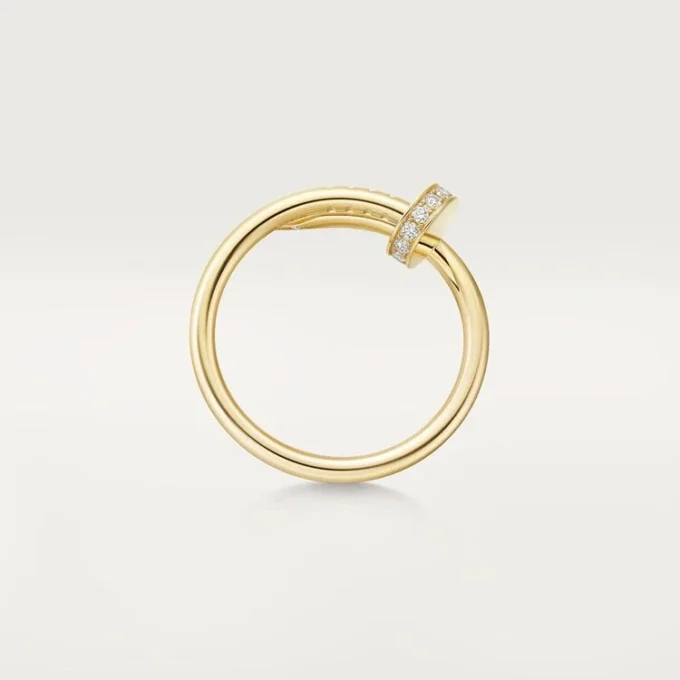 Juste Un Clou-ring, klein model, diamanten