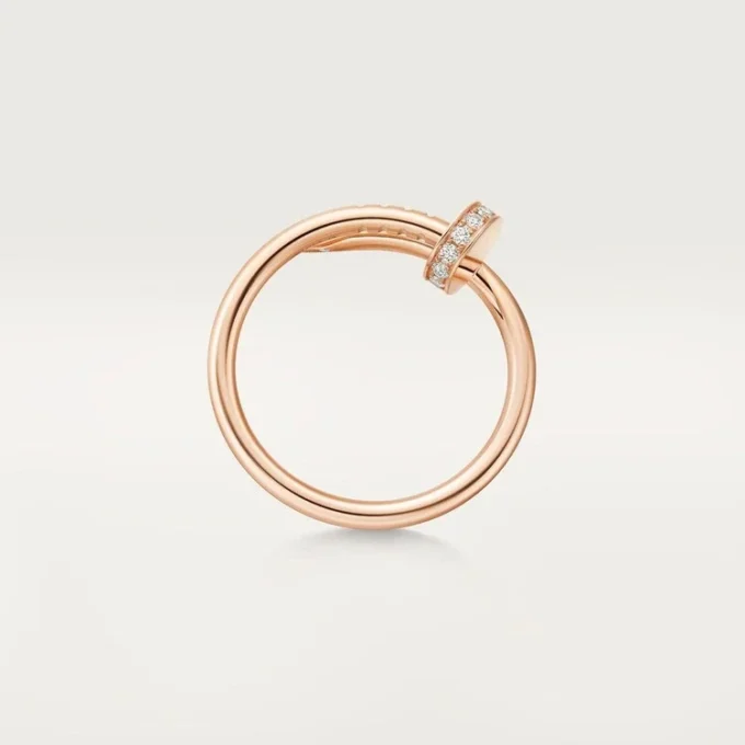 Juste Un Clou-ring, klein model, diamanten