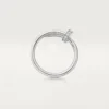 Juste Un Clou-ring, klein model, diamanten