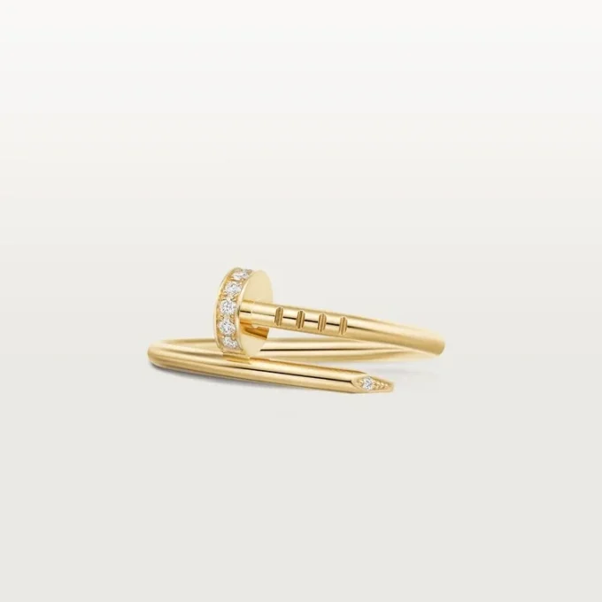 Juste Un Clou-ring, klein model, diamanten