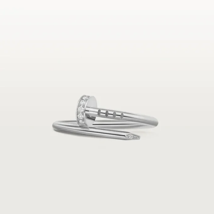 Juste Un Clou-ring, klein model, diamanten