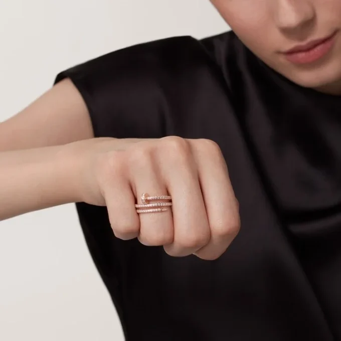 Juste Un Clou-ring – Roségoud, diamanten – Cartier