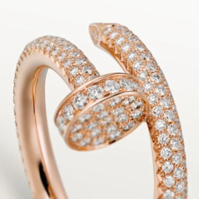 Juste Un Clou-ring – Roségoud, diamanten – Cartier