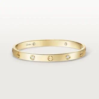 Liefdesarmband, klassiek model, 4 diamanten