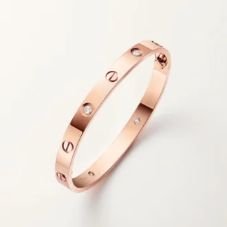 Liefdesarmband, klassiek model, 4 diamanten