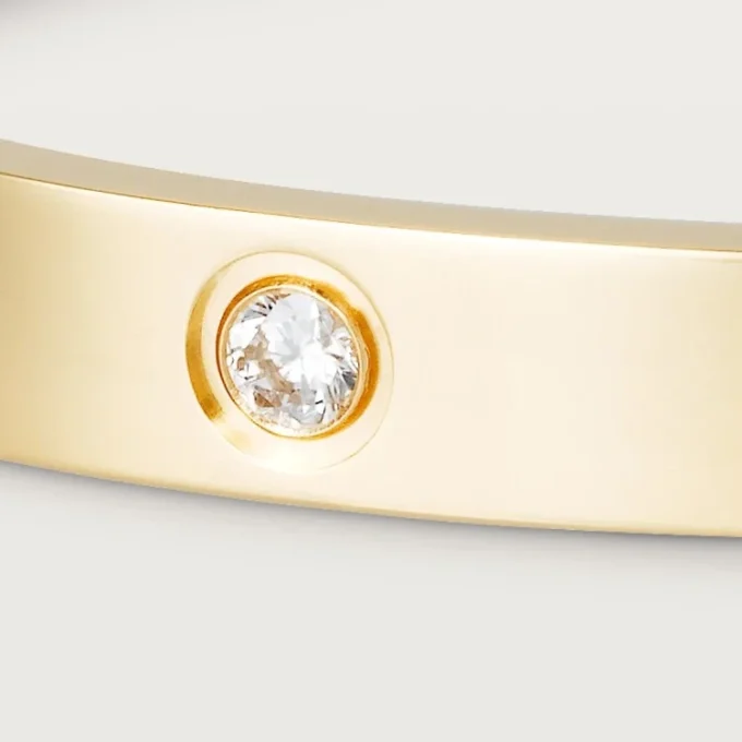 Liefdesarmband, klassiek model, 4 diamanten