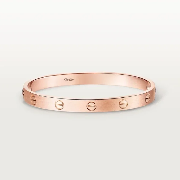 Liefdesarmband, klassiek model, geborsteld