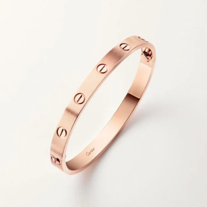 Liefdesarmband, klassiek model, geborsteld