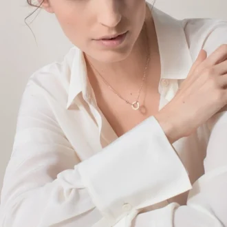 Liefdesketting, 2 diamanten – Roségoud, Diamanten – Cartier